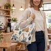 Cute Construction Vehicle Pattern Tote Bag Portable Daily Use Shoulder Bag For Outdoor Shopping Commute