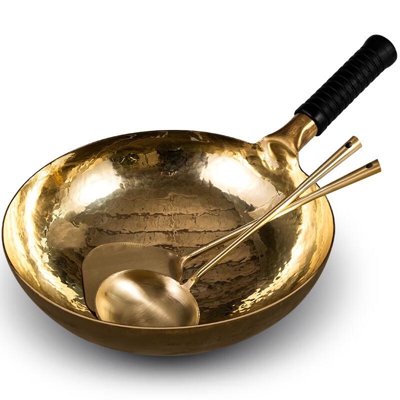 Hand-Forged Copper Wok