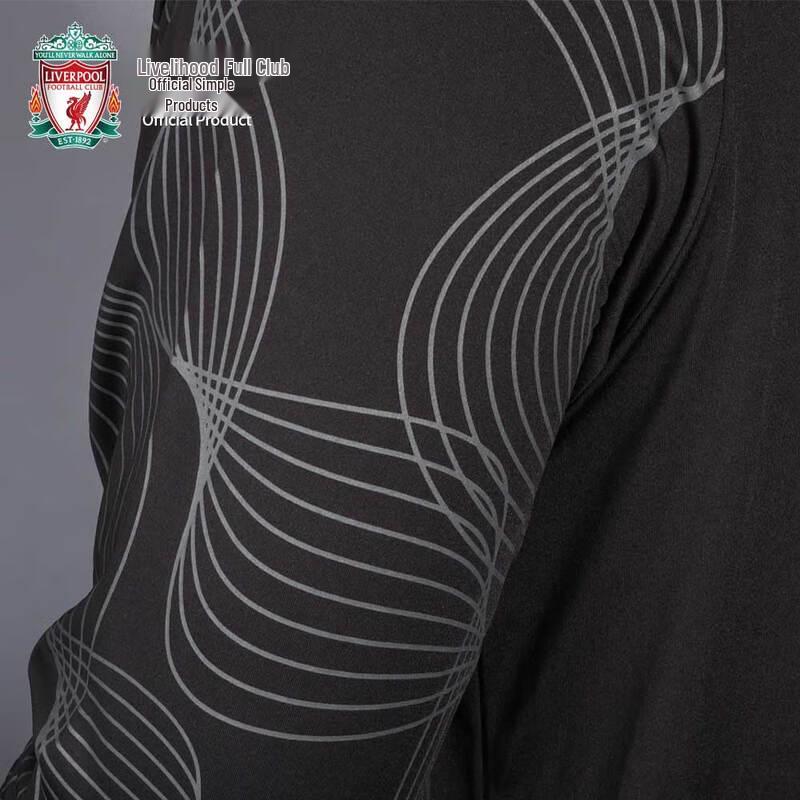 Oficiální černé rychleschnoucí tričko s dlouhým rukávem Liverpool FC