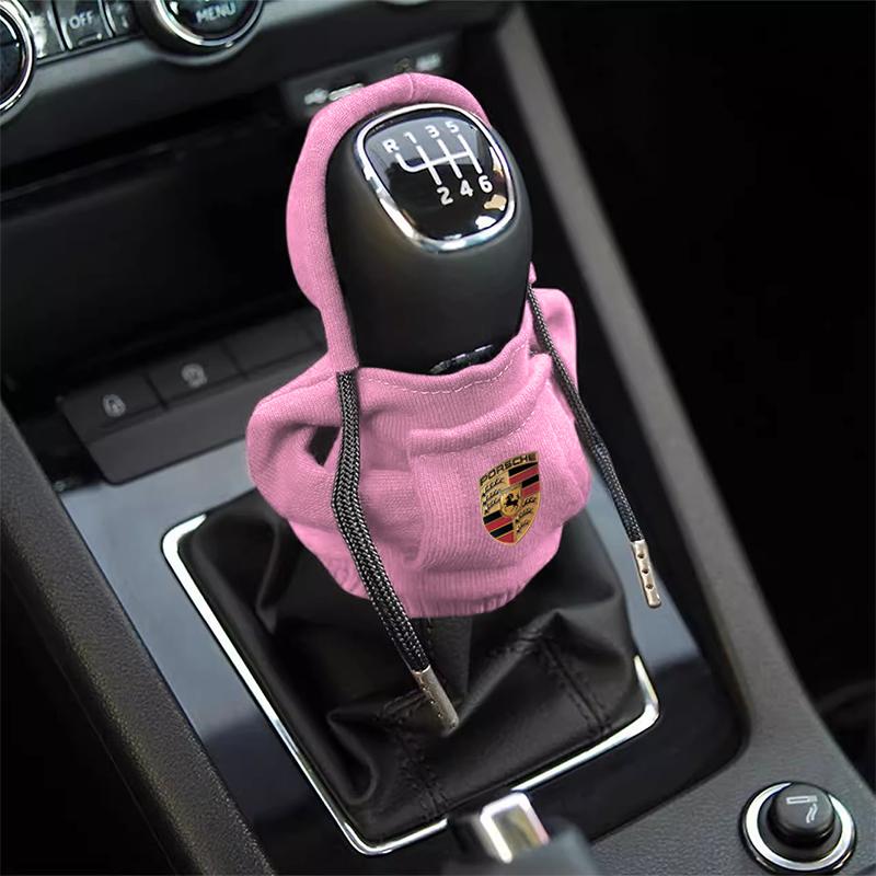 1 ks Kryt řadicí páky do auta Malý svetr Dekorace Mikina s kapucí na řadicí páku Styling auta Pro Porsche 911 918 928 944 968 Boxster Cayenne Macan Panamera