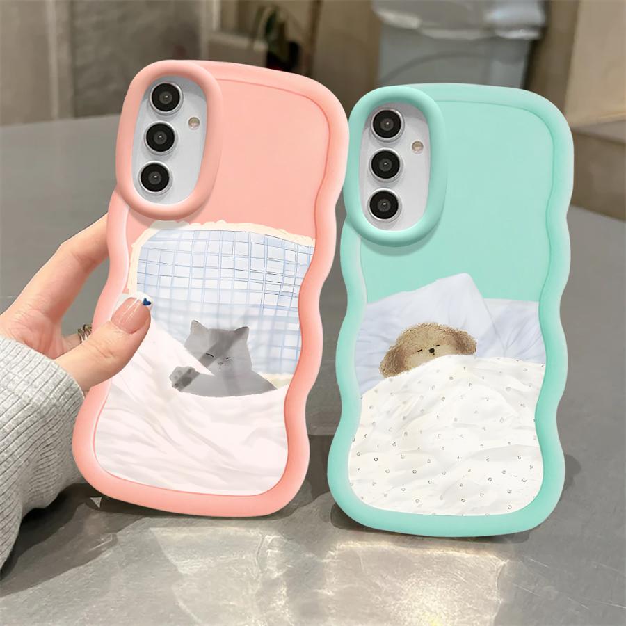 Mjukt mobilskal för Samsung Galaxy A21s A15 A52 A14 A11 A13 A12 A16 A22 A53 A06 A23 A33 A03 A04 A05 Tecknad Hund