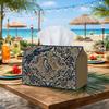 1pc Royal Baroque Tissue Box - Animal Spot Floral Scroll Napkin Storage Box, Suitable for Rolls/Facial Tissues/Single Sheets, Multi-Functional Storage