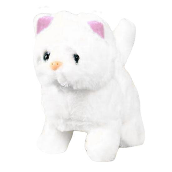 1 Set Kids Electronic Plush Dog Toy Walking Interactive Puppy Rabbit Cat Plushie Toy Toddlers Boys Girls Educational Simulation Animal Toy