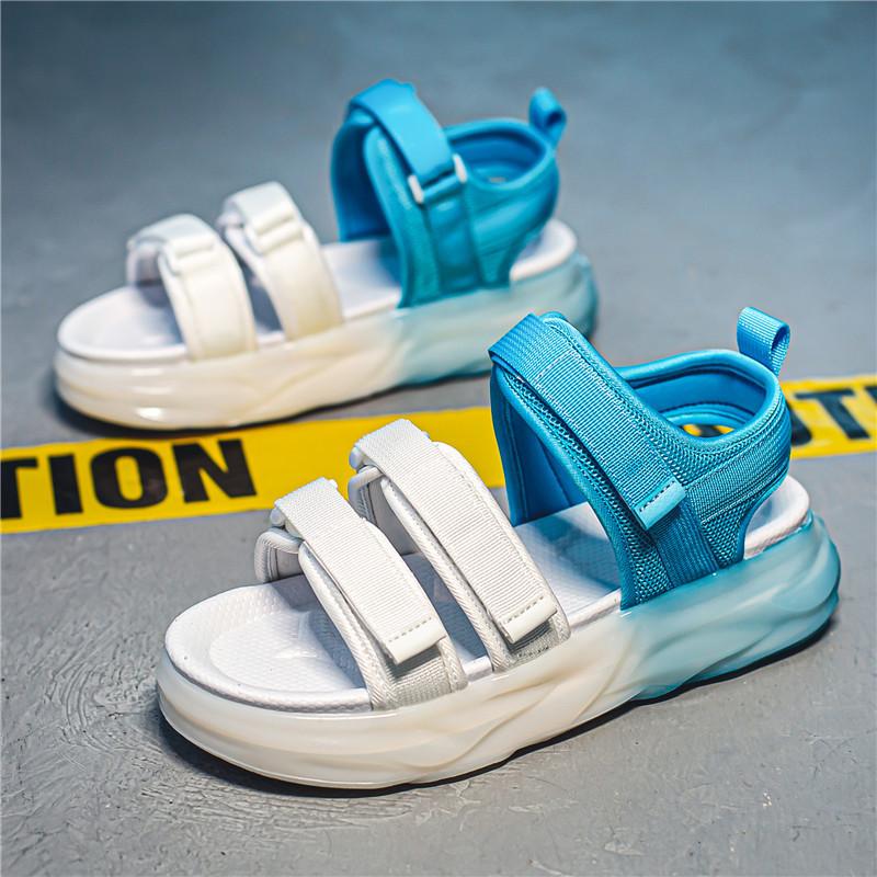 

Sandals men s summer wear non-slip deodorant popcorn shock absorption youth leisure sports outdoor beach sandals 44