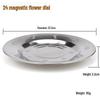 Stainless Steel Thickened Round Dinner and BBQ Plates - Decorative and Functional Serving Flatware.