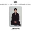 BTS PERMISSÃO PARA DANÇAR NO PALCO MINI CARTÃO FOTOGRÁFICO Fotocarteira Oficial