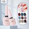 White Nail Polish with Broken Diamond Glitter and Reinforced Glue for Nail Art, Popular Flashing Color Phototherapy Glue