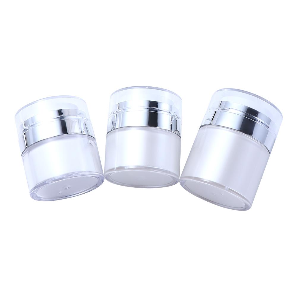 Travel Press Cream Cans Lotion Bottle Cosmetic Container Refillable Bottles Airless Pump Bottle