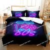 TV series I Love The 80s Logo Bedding Set Printed single Comforter Quilt Duvet Cover Pillow Case 3 Pieces Sets Kids Adult Size