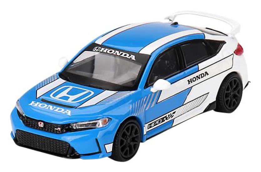 MINI GT MiJo Exclusives Honda Civic Type R Pace Car Blau Fertiges Produkt × 1/64 2023#3 (Linker Griff)