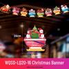 24 Christmas Cartoon Store Paper Bunting Flags for Festive Atmosphere