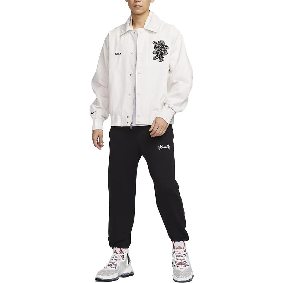 Nike Storm-Fit LeBron Adv Embroidered Polo Windproof Waterproof Casual Jacket Men Jackets White FB7126-030