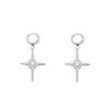 Niche Design Cold Wind Diamond Cross Stud Earrings Female, Simple Light Luxury High-end Earrings Earrings Earrings