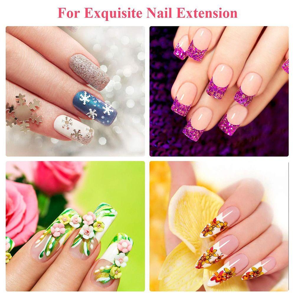 50Pcs Durable Non-woven Silk Fiberglass Nail Extension Manicure Build Acrylic Form Wrap UV Gel French 8x4cm Glass Fiber Paper