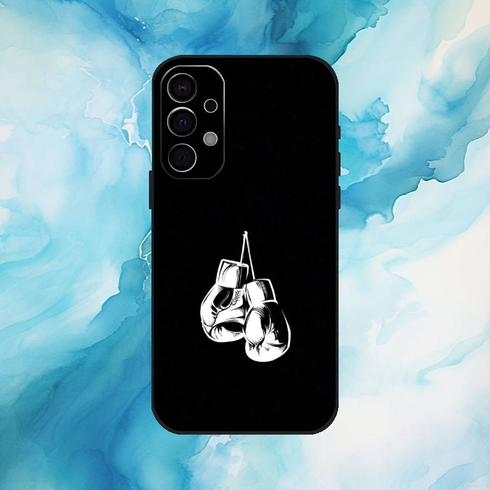 Boxing Gloves Phone Case For Samsung Galaxy A73,A72,A71,A70,A53,A52,A51,Soft Silicone Black Cover