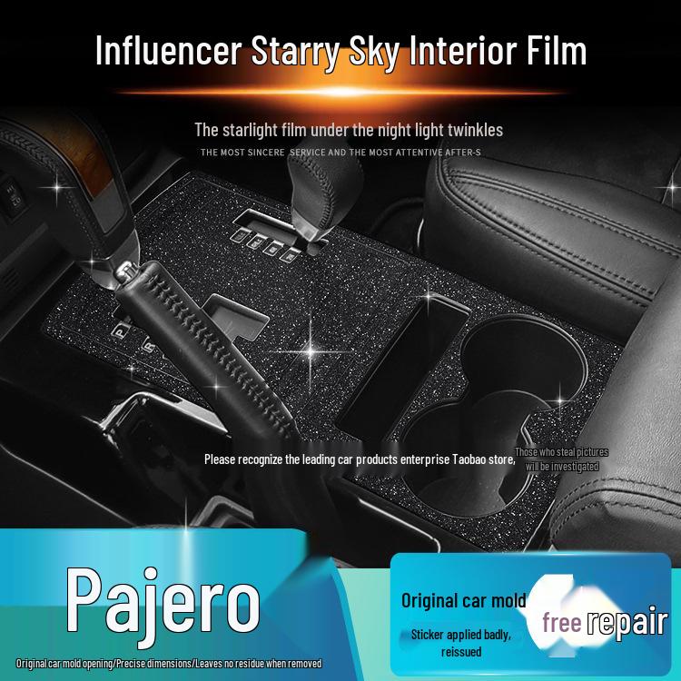 Matowa folia Starry Sky do modyfikacji wnętrza Mitsubishi Pajero 2016-2020