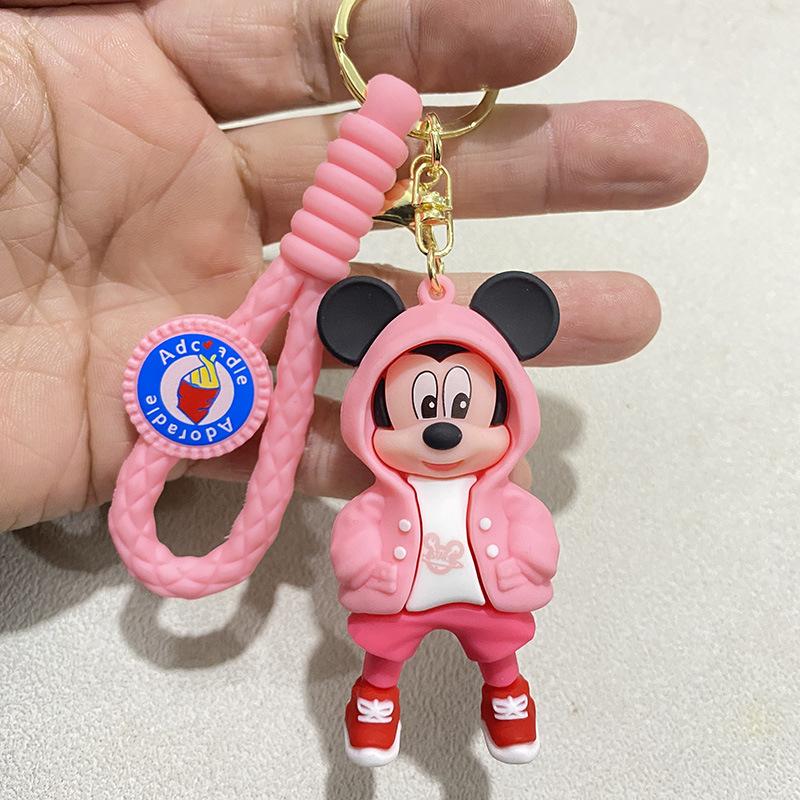Cute Cartoon Couple PVC Keychain Car Key Ring Pendant Creative Gift