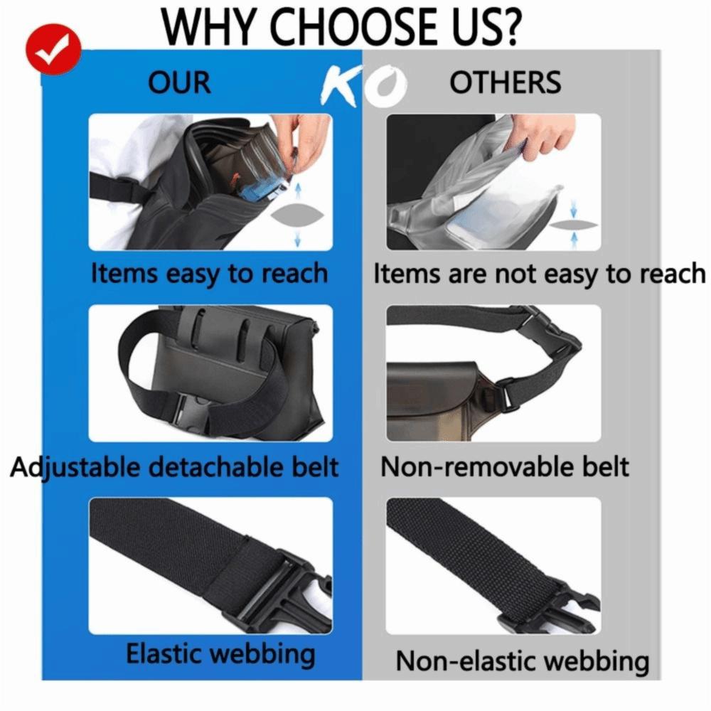 Portable Waist Waterproof Bag Sturdy Waterproof Fanny Bag  Water-sprinkling Festival