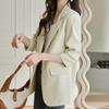 Klache Basic Loose Fit Jacket Cream Up To Size 77 B4f0007