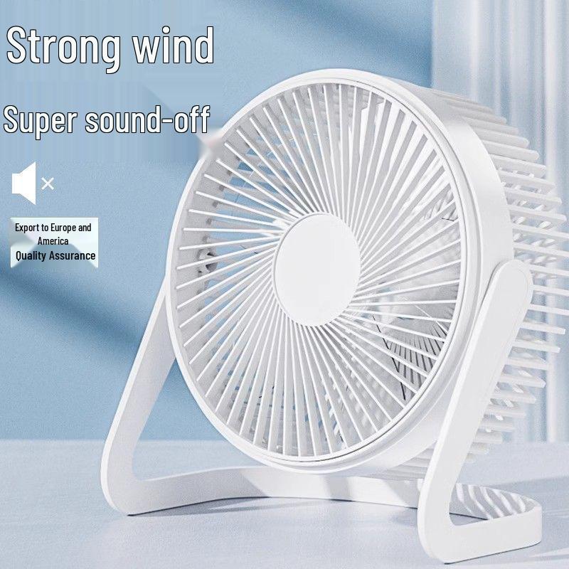 Leiser Schreibtischventilator - Kompakt, Starker Wind, Tragbarer Tischventilator für Büro, Wohnheim oder Zuhause