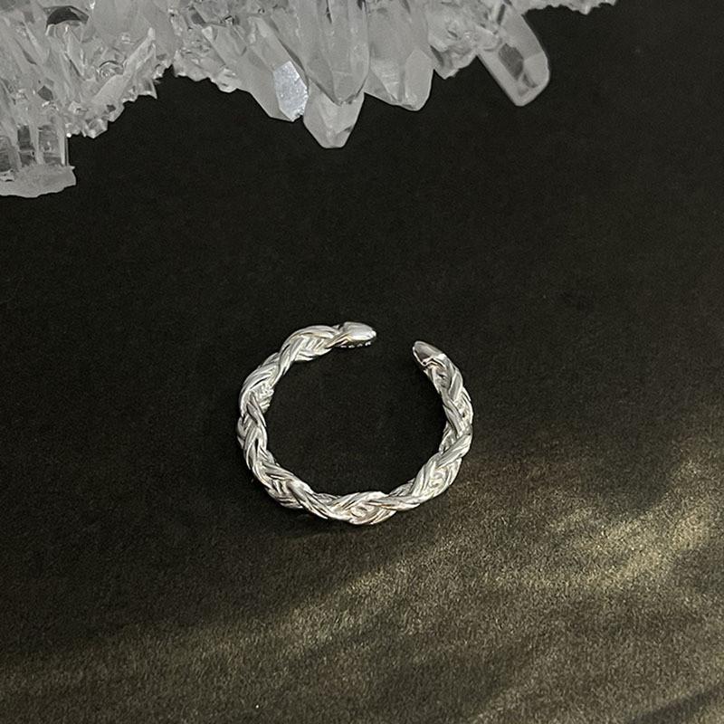 

Современное регулируемое женское медное кольцо с плетеным дизайном для моды