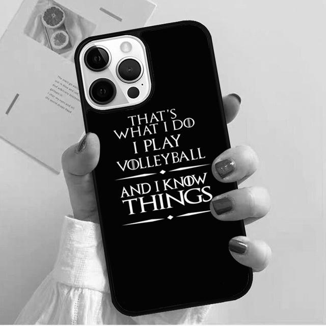 I LOVE play volleyball Coque Shell For iPhone 17 Air 15 16 14 13 12 Pro Max 11 Pro Max Plus Phone Case Cover