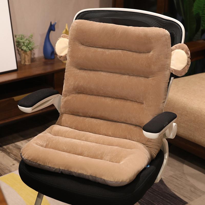 Cartoon One-Piece Cushion Cartoon Plush One-Piece Cushion Cushion Pillow Lumbar Support Office Student Chair Cushion Seat