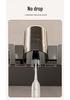 Wall-Mounted Toothbrush Holder and Mouthwash Cup, Punch-Free Space Aluminum Storage Rack