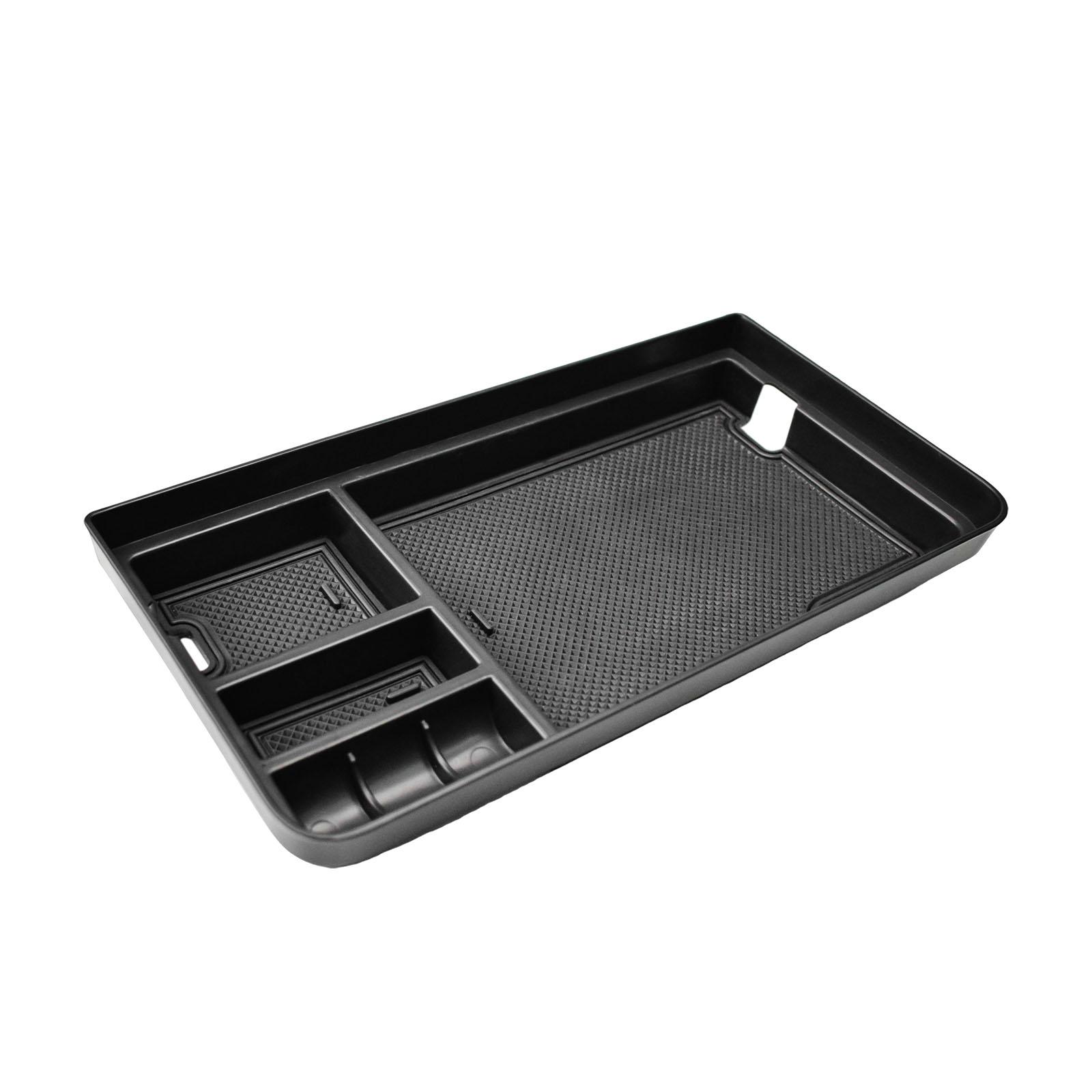 

Front Center Console Organizer Tray for 2025-2025 Ford F150 & 2025 2025 2025 Lightning XLT Middle Armrest Car Box Storage Tray чёрный