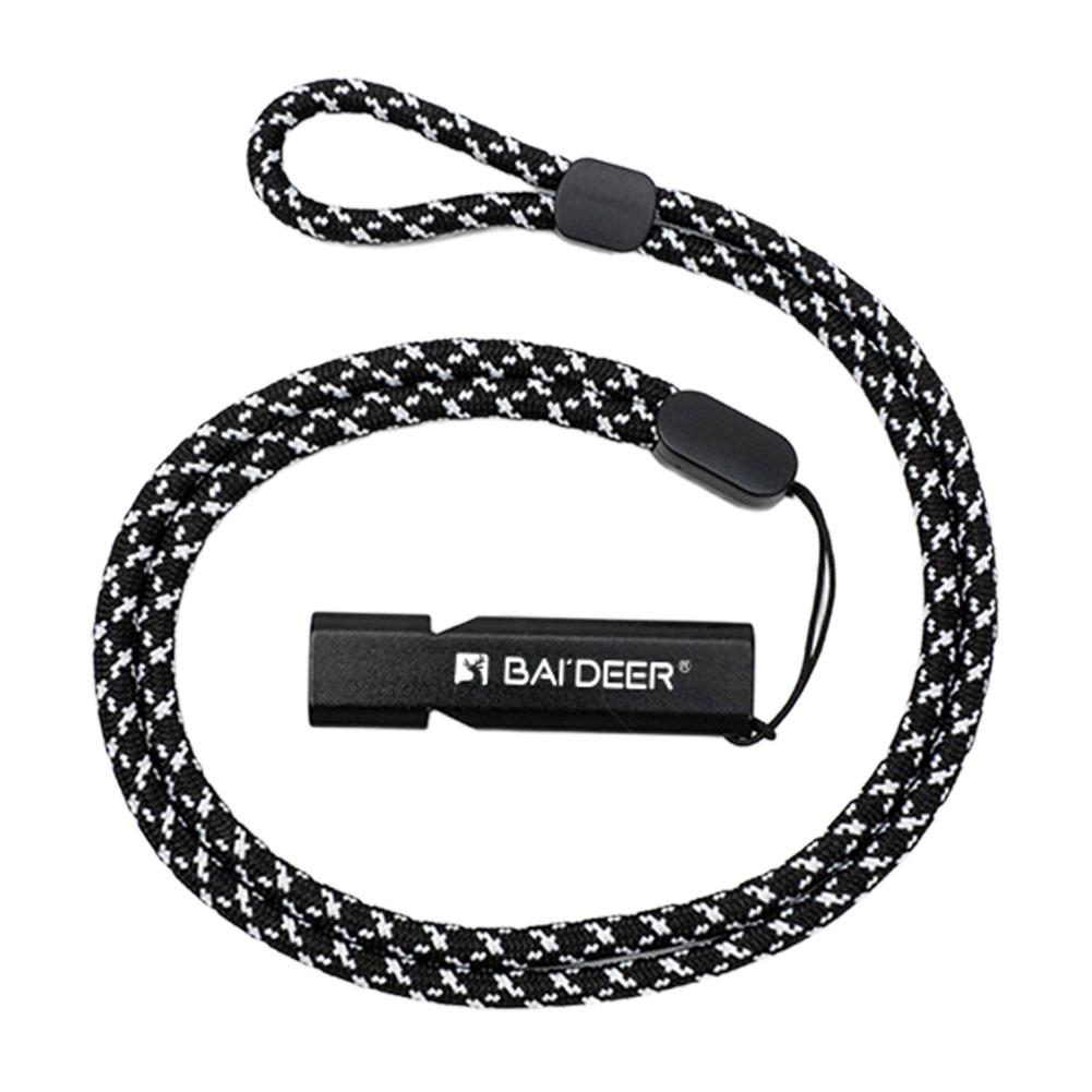 Double Tubes EDC Mini Whistles Aluminum Alloy Emergency Survival Whistle Outdoor Survival SOS Whistle for Hiking Camping Fishing