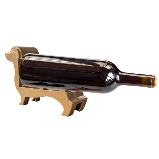 Dachshund Wine Bottle Holder Dog Shaped Beer Bottle Display Stand Organizer Rack Home Kitchen Bar Dining Table Desktop Decoration