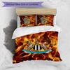 Set Lenzuola Stampato Newcastle United Football 3 Pezzi, Comodo Set Copripiumino per Camera da Letto Amico della Pelle