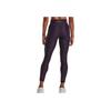 Under Armour Solid Color Running Leggings Nine-Point Vintage Sports Pants Women Bottoms Black 1376821-001
