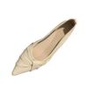 Versatile Light Mouth Thick Heel with Skirt Temperament Ladyshoes Spring and Summer 2025 New French Evening Wind Pointed Single Shoes Women's Shoes