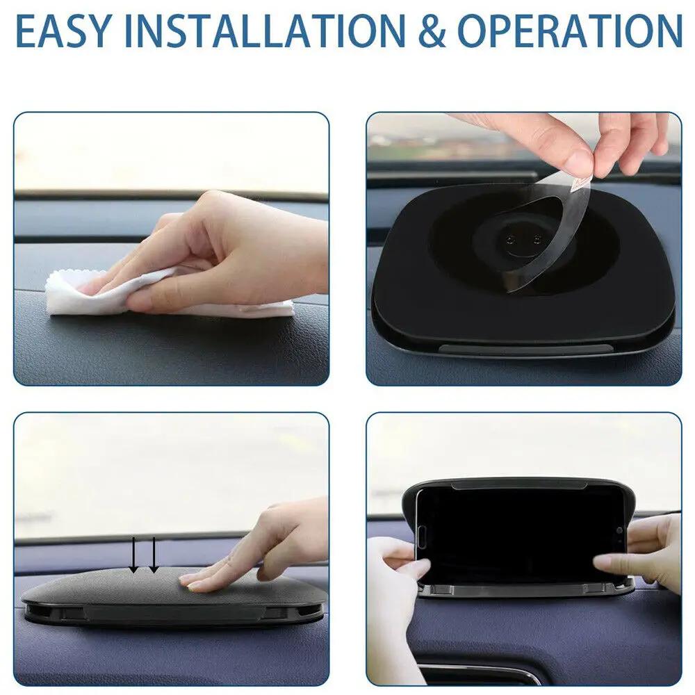 Universal Dashboard Panel Car Phone Holder Clip GPS Mount Stand Display Phone Accessories