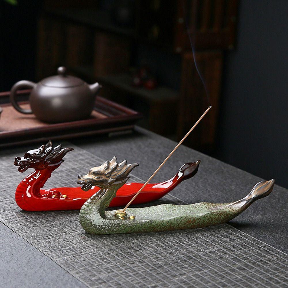 Ceramics Line Incense Insertion Seat Antique Incense Stick Holder Incense Burner  Office