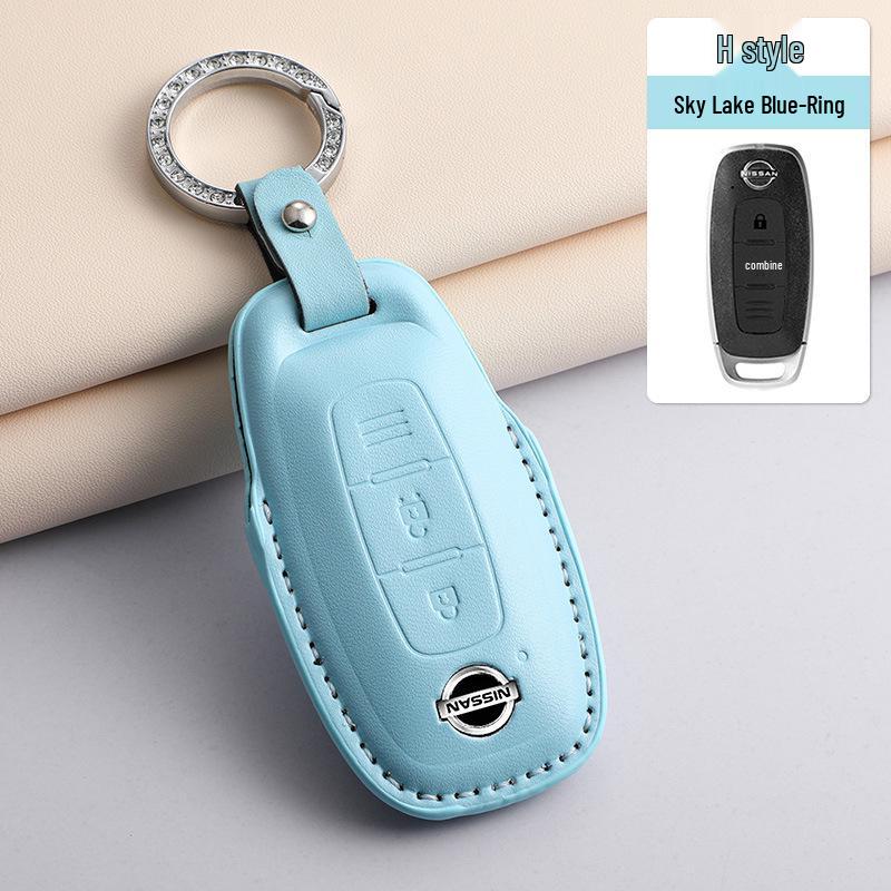PU Key Case for 2023 Nissan Altima, 14th Gen Sylphy, Qashqai, X-Trail, Kicks, Murano, Tiida – Available in 3 Colors.