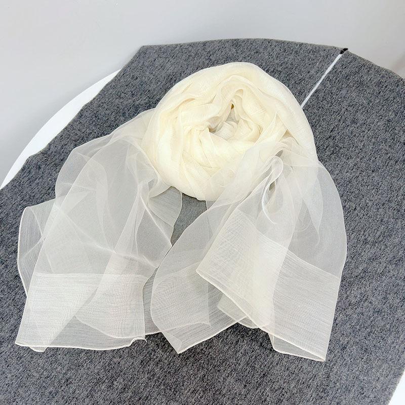 Spring And Autumn Retro Silk Wool Scarf Blue Gradual Change Imitation Blue Dye Batik Ethnic Style Shawl Warm Silk Scarf Women