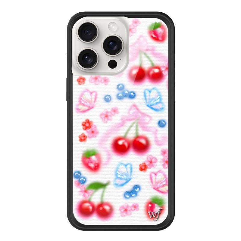 Новый Чехол для Телефона Wildflower 3D WF Клубника для iPhone 12 13 14 15 16 17 Pro Max Plus Funda Милый Вишневый Мультяшный Защитный Чехол for iPhone 17