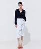 WNDERKAMMER Floral Embroidery Banding Skirt_Light Blue
