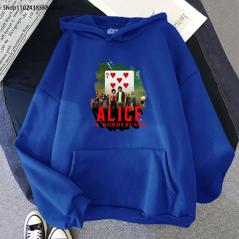 Anime Alice In Borderland Sweatshirt Usagi Arisu Kuina Chishiya Hoodie Spring/Autumn Winter Clothes Men Hoodies