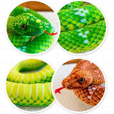 1 Stück Lustiger Spoof Witz Plüschtiere 80/110/160Cm Simuliertes Buntes Python Plüschtier Stofftiere Schlangen Plüschpuppe Heimdeko