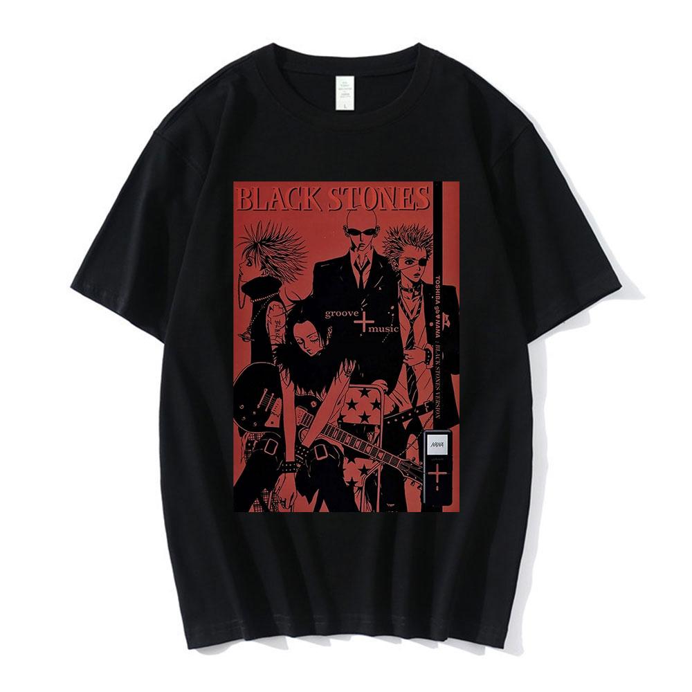 Anime Nana Osaki Potisk Trička Pánská Dámská Krátký Rukáv Bavlna Ležérní Tričko Oversize Harajuku Streetwear Oblečení pro Teenagery