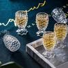 6pcs Set Mermaid Glass Cup Cute Fish Scale Cup 30ml Small Foreign Wine Cocktail Glasses Whiskey Vodka Mugs Party Liquor Goblet