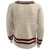 Men's   Big Size  Knitting  Long Sleeves  Twisted Flower  Pullover  Sweater