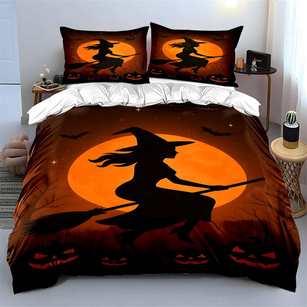 Whimsical witchy moonlit escape. Bedding sets Duvet cover sets Duvet covers Pillowcases(1 * Duvet Cover 2 * Pillowcases, without duvet insert)