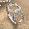 925 Silber Doppelherz 7-10 Ring Für Damen Modeaccessoires Schmuck