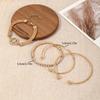 Bracelet set European and American multi-layer retro diamond-encrusted twist bracelet simple bracelet bracelet