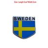 Swedish National Flag Metal Car Decal and Emblem