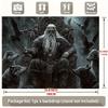 Party Backdrop Viking King Wolves Majestic Fantasy Throne Scene Ravens Event Event Photo Background Party Decor